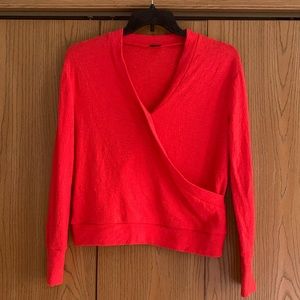 J. CREW faux wrap top